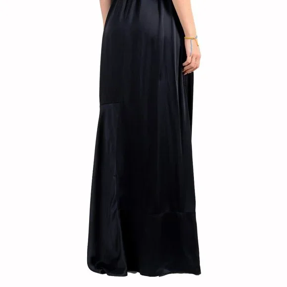 Hugo Boss Women's Dalatena Navy Blue Evening Maxi Dress US 2 IT 38